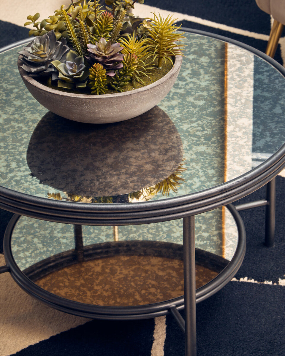 Hakan Glass Vase with Marbled Design