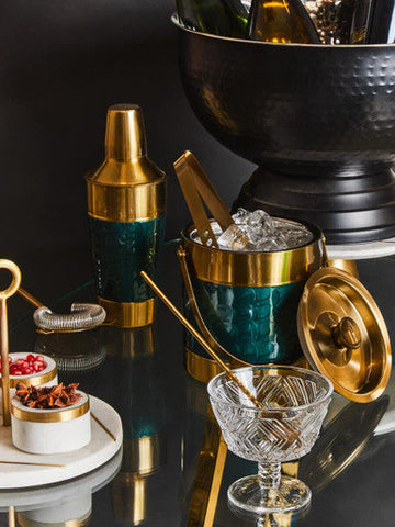 Ankara Black Finish Champagne Bowl