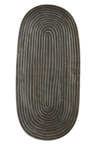 Dax Small Grey Oval Dish