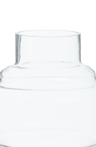 Cayden Stacked Design Large Glass Vase