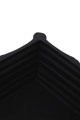 Hiba Large Black Finish Bamboo Effect Trinket Box