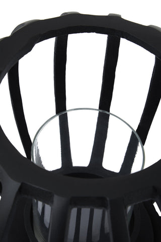Aura Small Matte Black Finish Lantern