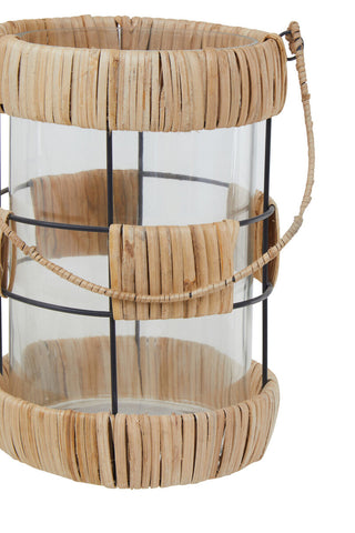 Kuta Natural And Black Large Lantern