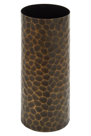 Akola Large Antique Gold Metal Vase