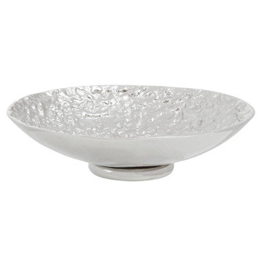 Akola Silver Textured Decorative Bowl
