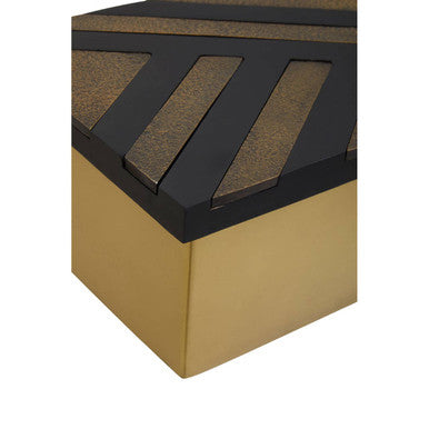 Aris Small Black and Gold Storage Box