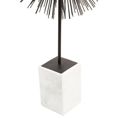 Mirano Black Finish Starburst Sculpture