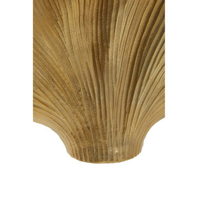 Danna Large Gold Finish Ginkgo Vase