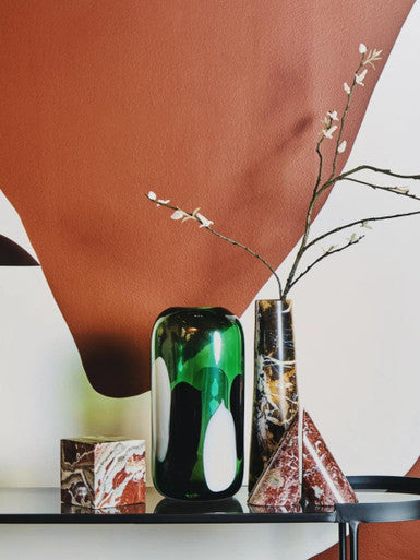 Salmo Black Marble Tapered Vase