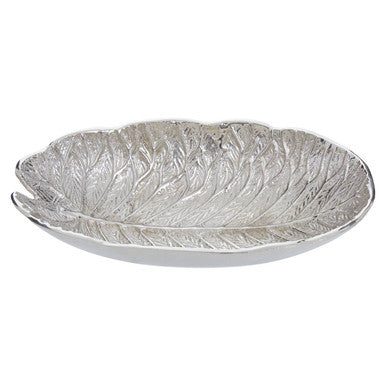 Salma Silver Finish Lotus Leaf Bowl.