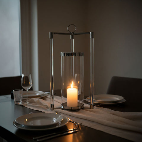 Franklin Large Silver Finish Lantern