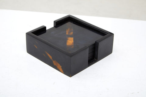Roma Set Of Four Tortoise Shell Coasters