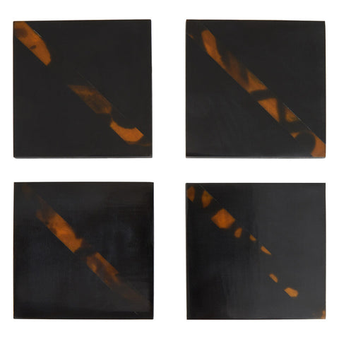 Roma Set Of Four Tortoise Shell Coasters