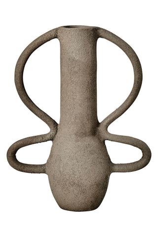 Deriva Small Textured Grey Vase