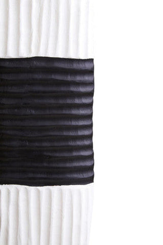 Fidel Black and White Mango Wood Oblong Sculpture