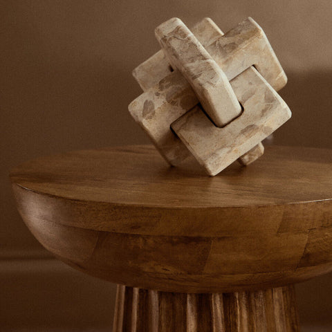 Santino Chocolate Marble Knot Sculpture