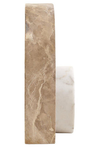 Santino Chocolate And White Marble Sculpture