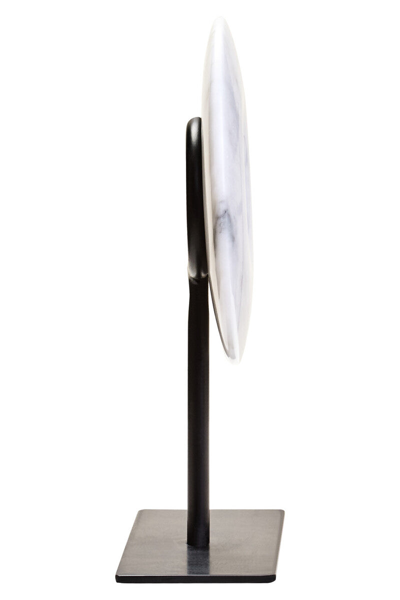 Zoro Extra Small Round Dia 15cm Grey Marble Disc Sculpture