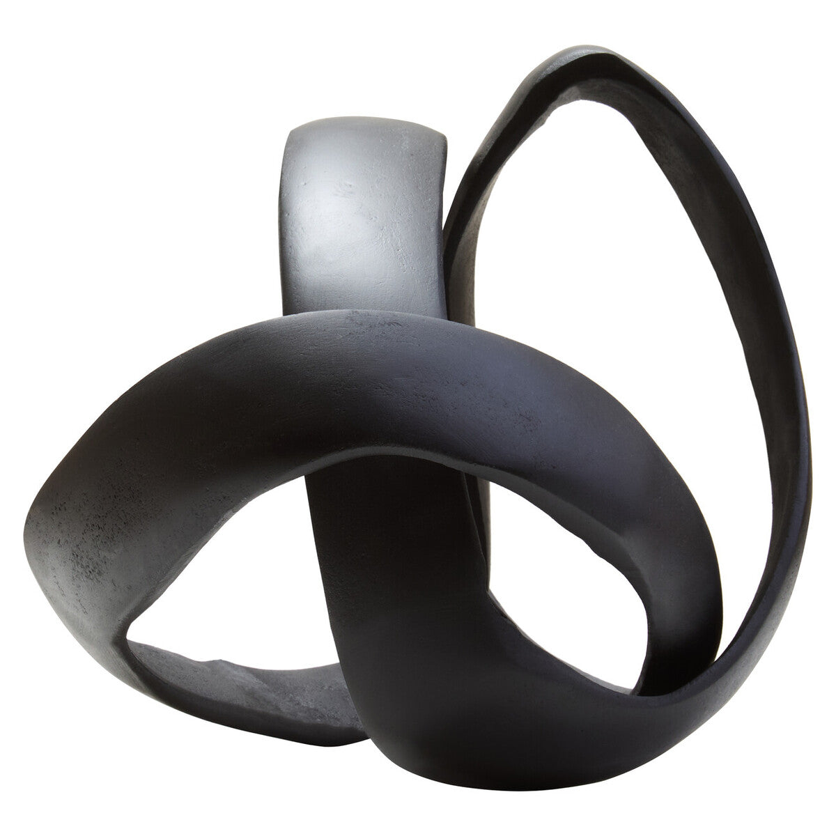 Prato Matt Black Nickel Finish Knot Sculpture