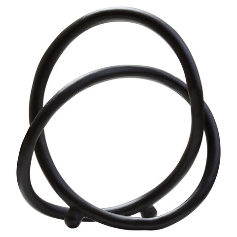 Prato Matte Black Nickel Finish Twist Sculpture