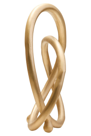 Prato Matte Gold Finish Twist Sculpture