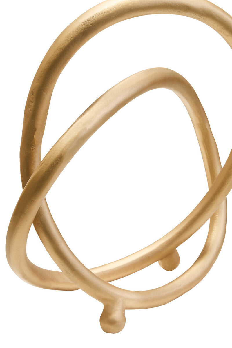 Prato Matte Gold Finish Twist Sculpture