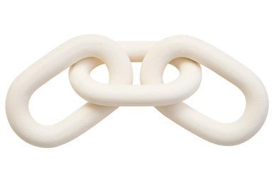 White Wood 3 Link Chain Decor | Cato