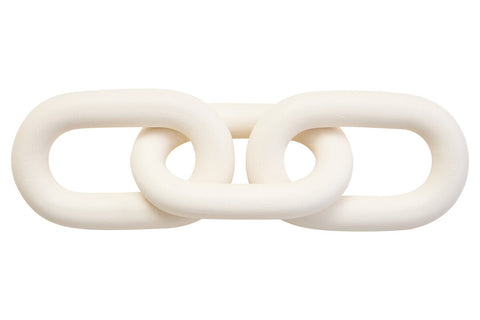 White Wood 3 Link Chain Decor | Cato