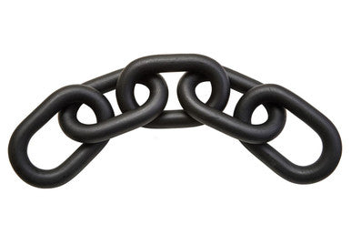 Cato Black Wood 5 Link Chain Decor