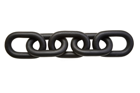 Cato Black Wood 5 Link Chain Decor