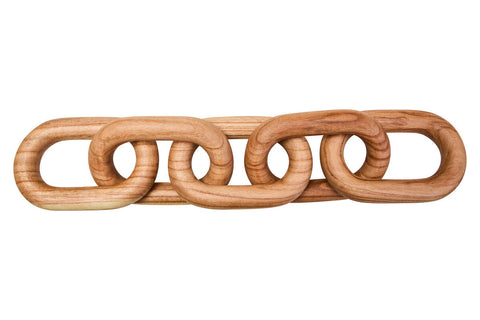 Cato Natural Wood 5 Link Chain Decor