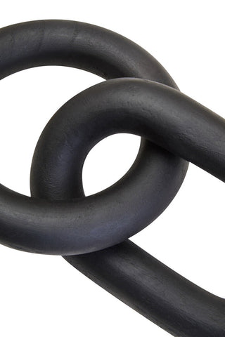 Cato Black Wood 2 Link Chain Decor