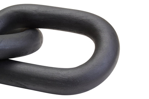 Cato Black Wood 2 Link Chain Decor