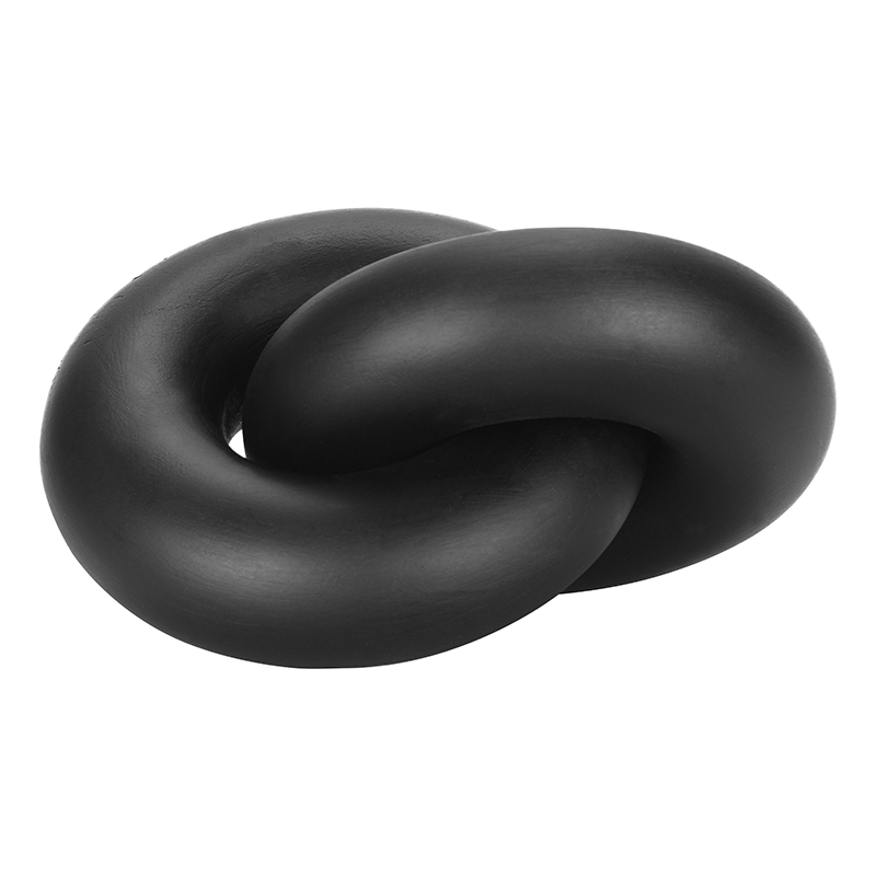 Cato Black Wood Small Knot Decor