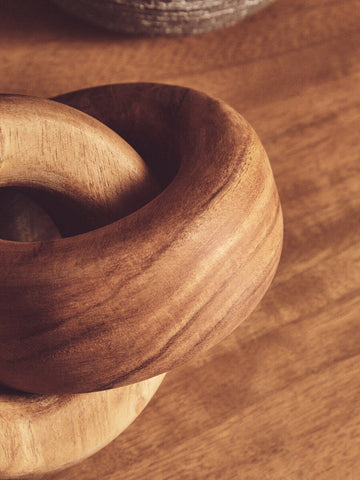 Cato Natural Wood Knot Decor