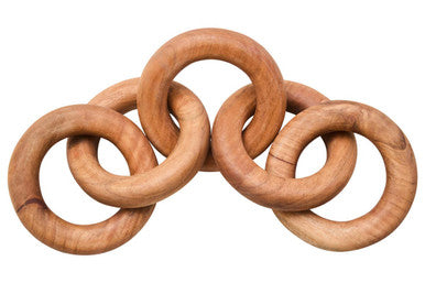 Cato Natural Wooden 5 Link Chain Decor