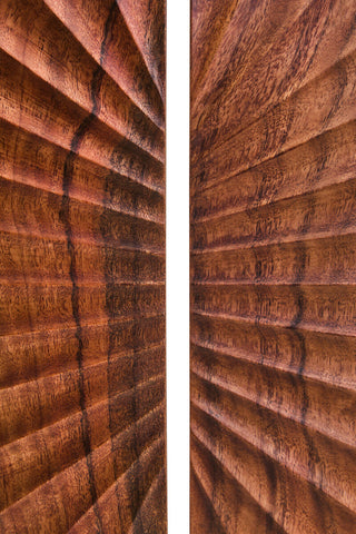 Westo Brown Wood Sculpture With Black Base