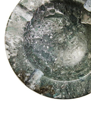 Zoro Black And White Marble Ashtray