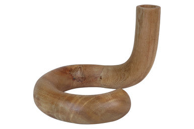 Arlo Natural Wood Candle Holder