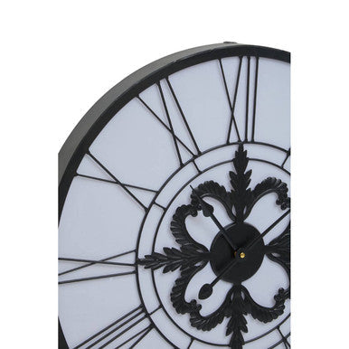 Genova Black And White LED Wall Clock