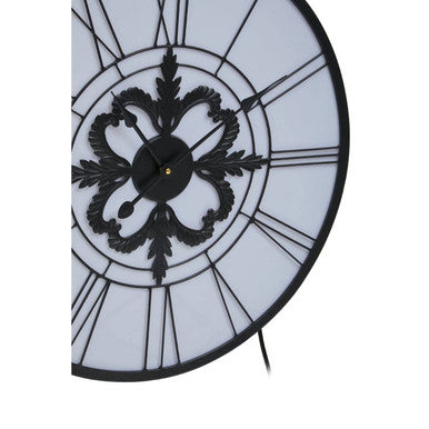 Genova Black And White LED Wall Clock