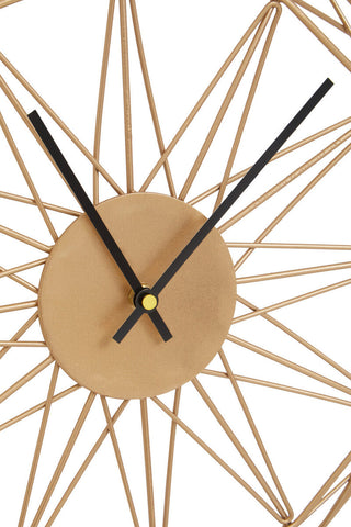 Genova Small Gold Metal Wall Clock