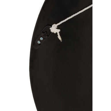 Palu Black and Natural Shell Wall Clock