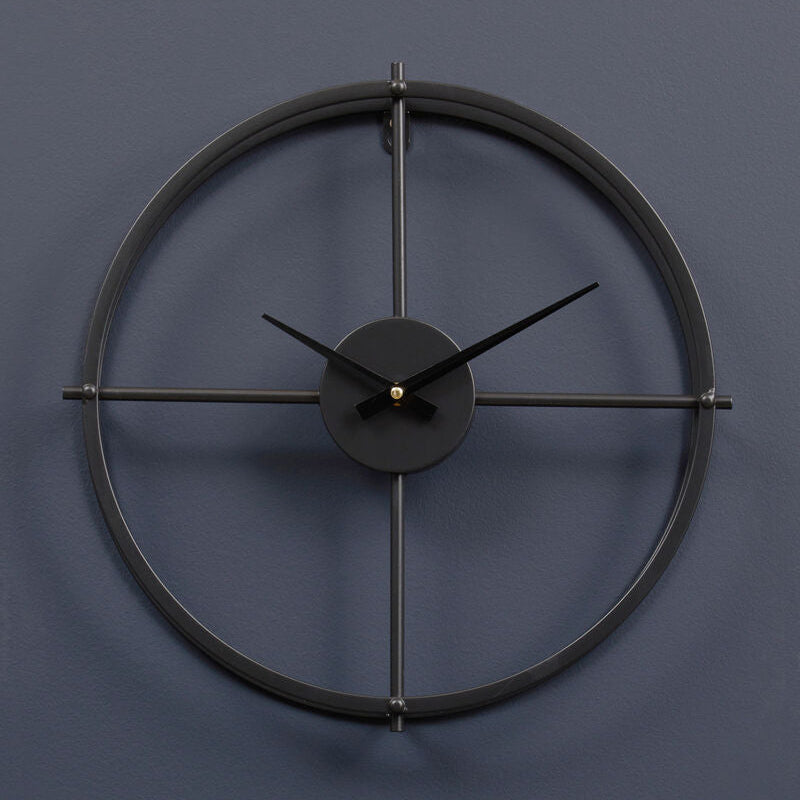 Kent Small Black Finish Wall Clock