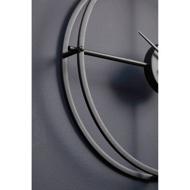 Kent Small Black Finish Wall Clock