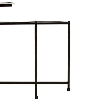 Ramus Two Tier Black And White Ombre Side Table