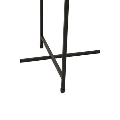Ramus Two Tier Black And White Ombre Side Table
