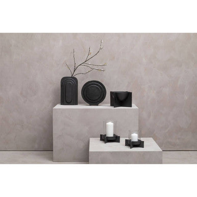 Hapax Tall Matt Black Finish Vase