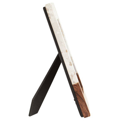 Olena Marble and Acacia 5In X 7In Large Photo Frame