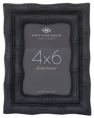 Hiba 4 X 6 Black Finish Bamboo Effect Photo Frame